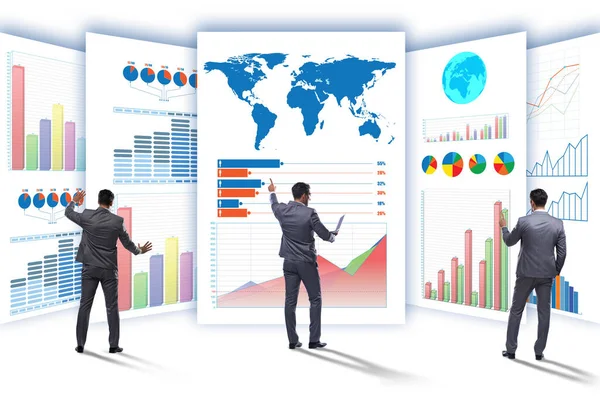 Concept de business chart et visualisation de la finance — Photo