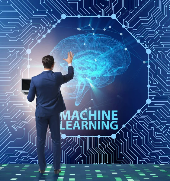 Machine learning concept as modern technology — Stock Photo, Image