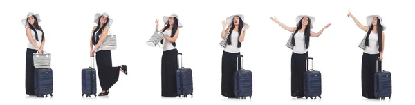 Young woman preparing for vacation — Stock Photo, Image