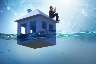 İnsanlarla ipotek geri ödeme hatası kavramı