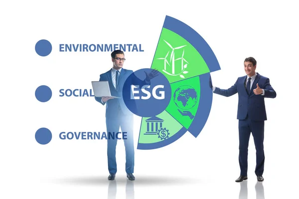 Conceito de ESG como governança ambiental e social com negócios — Fotografia de Stock
