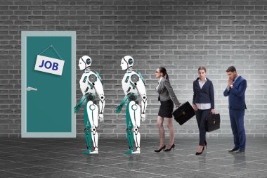 Kadın erkek ve robot iş için yarışıyor