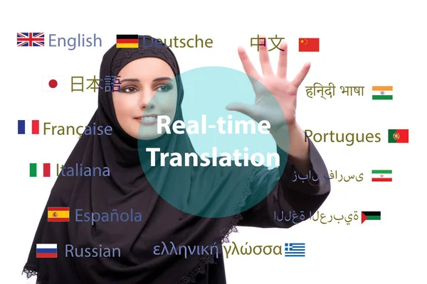 Έννοια της online μετάφρασης από ξένη γλώσσα — Φωτογραφία Αρχείου