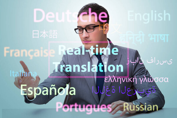 Concept of real time translation from foreign language