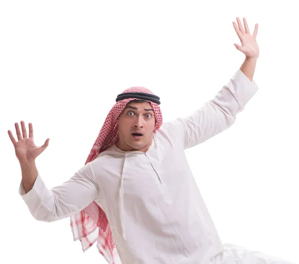 Hombre de negocios árabe aislado sobre fondo blanco —  Fotos de Stock