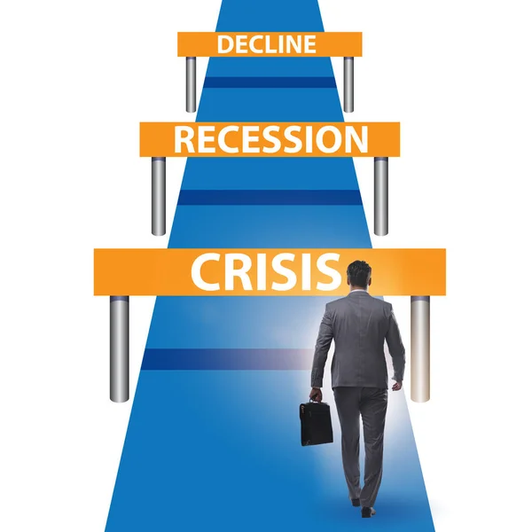 Concept of crisis and recession and challenges — Stock Photo, Image