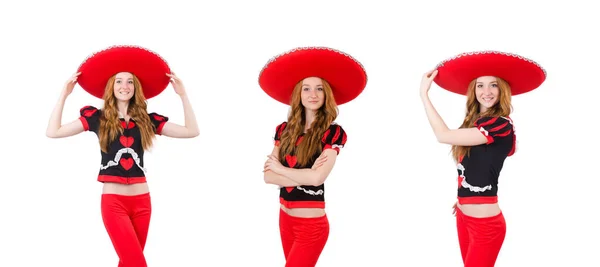 Grappige Mexicaan met sombrero hoed — Stockfoto