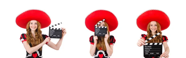 Grappige Mexicaan met sombrero hoed — Stockfoto