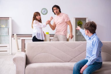 Karı-koca ve çocukla aile içi anlaşmazlık