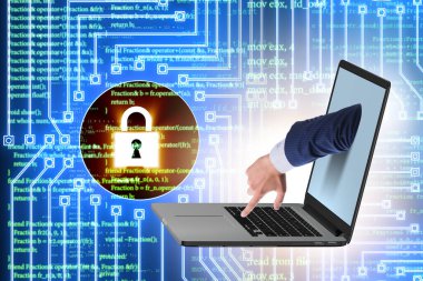 Hacker kişisel bilgileri çalmaya çalışıyor.