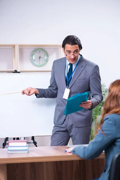 Man and woman in business meeting concept — Stock Photo, Image