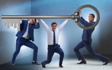 Takım işadamları ve takım çalışması konsepti