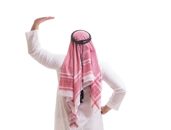 Arabische zakenman geïsoleerd op witte achtergrond — Stockfoto