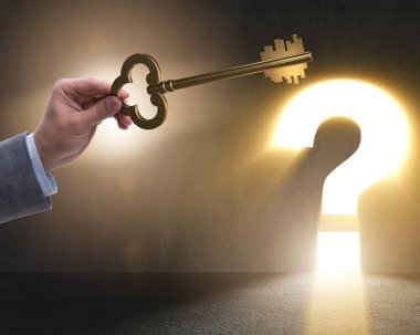 Başarı illüstrasyonunun anahtarıyla kavram