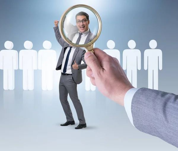 Recruitment and employment concept with selected employee — Stock Photo, Image