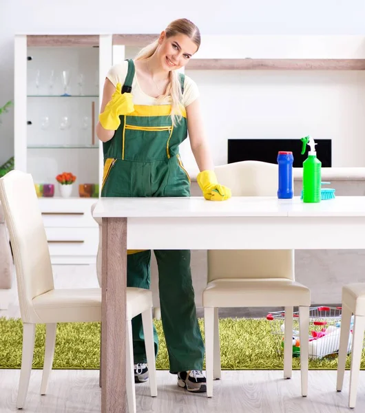 Professionelle Reinigung von Wohnungsmöbeln — Stockfoto