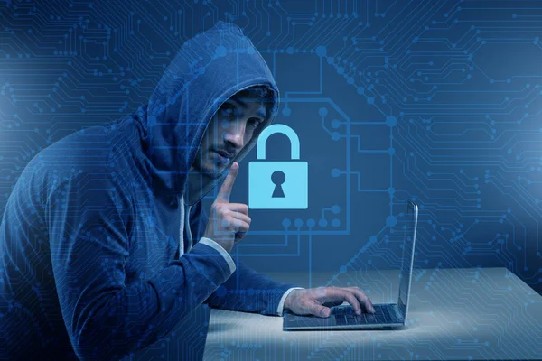 デジタルセキュリティの概念のハッカー — ストック写真