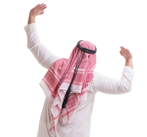 白地に隔離されたアラブ人実業家 — ストック写真