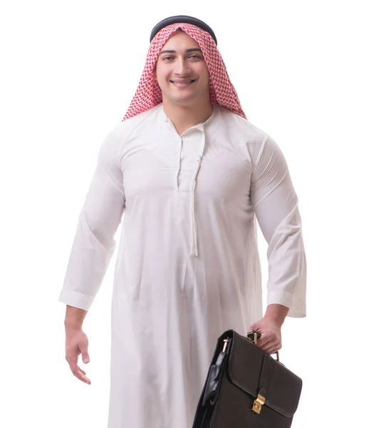 Arabski biznesmen izolowany na białym tle — Zdjęcie stockowe