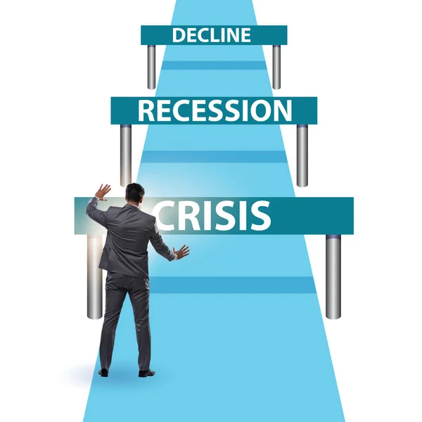 Concept of crisis and recession and challenges — Stock Photo, Image