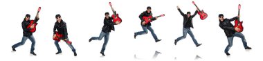 Gitarist beyazı izole etti