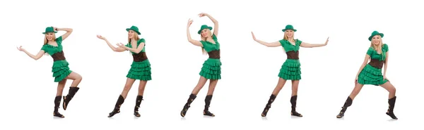 Femme en saint patrick concept — Photo