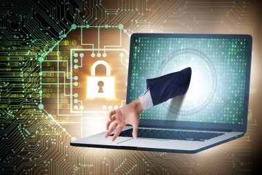 Hacker kişisel bilgileri çalmaya çalışıyor.