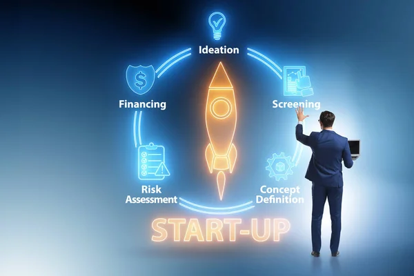 Concepto de start-up y emprendimiento — Foto de Stock