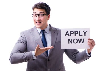 Beyaz arka planda izole iş adamı konsepti