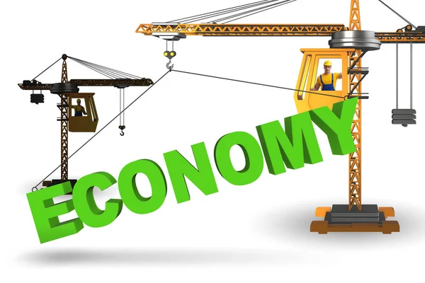 Crane kelime ekonomisini canlandırıyor — Stok fotoğraf
