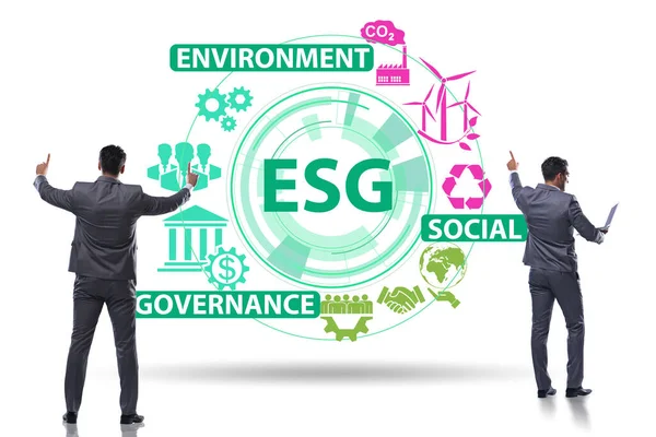 Concepto ESG como gobernanza ambiental y social con las empresas —  Fotos de Stock