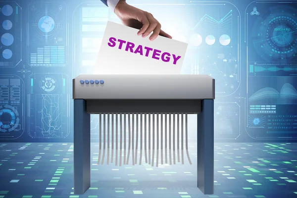 Concepto de estrategia y planes fallidos en 2020 — Foto de Stock