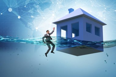 İnsanlarla ipotek geri ödeme hatası kavramı