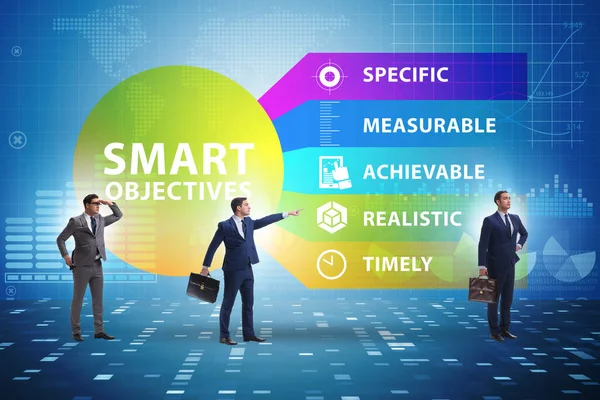 Concept of SMART objectives in performance management — Stock Photo, Image