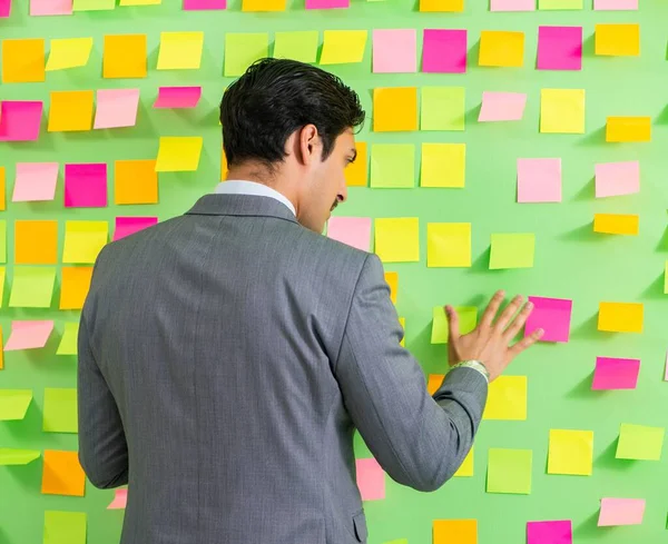 Businessman with many business priorities — Stock Photo, Image