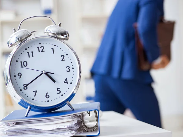 Businessman in bad time management concept — Stock Photo, Image