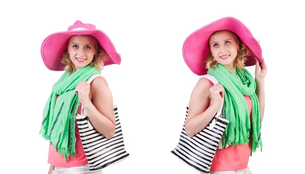 Vrouw met tas in fashion concept — Stockfoto