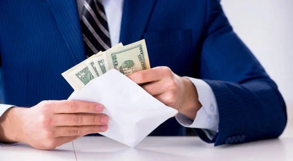 Lawyer being offered bribe for his services — Stock Photo, Image