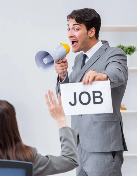 Business people in recruitment concept — Stock Photo, Image
