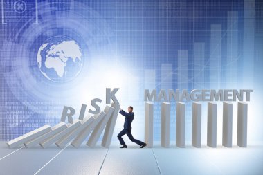 Risk yönetimi kavramında iş adamı