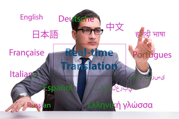 Concept of real time translation from foreign language