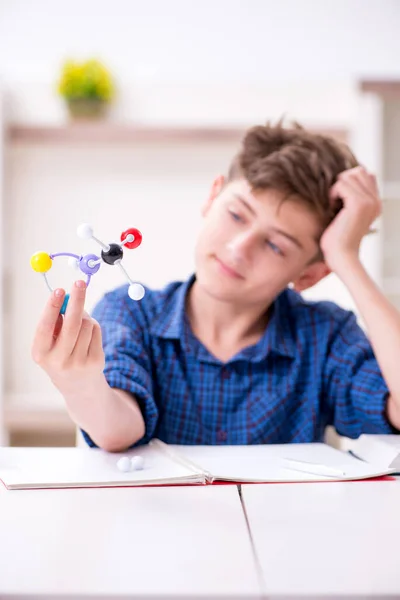 Kid preparing for school at home — Stock Photo, Image