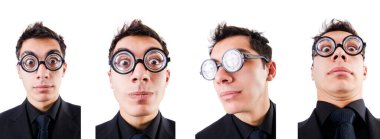 İnek işadamı beyazları soyutladı.