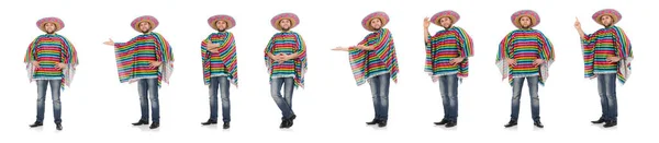 Divertido mexicano aislado en blanco — Foto de Stock