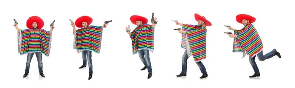 Divertida pistola mexicana aislada en blanco — Foto de Stock