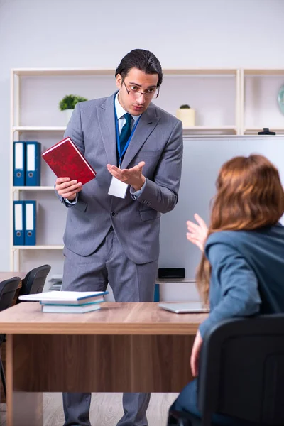 Man and woman in business meeting concept