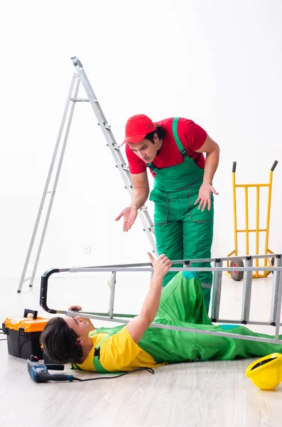 Injured worker and his workmate