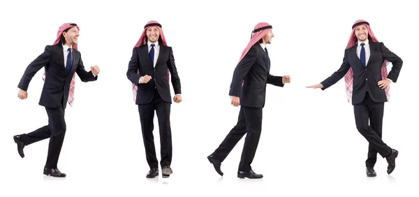 白に隔離されたアラブ人実業家 — ストック写真