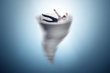 İflas ve iş adamlarıyla kriz konsepti