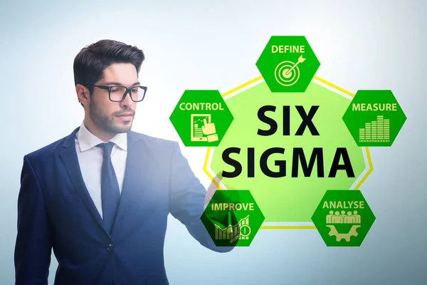 Concetto di Lean management con sei sigma — Foto Stock